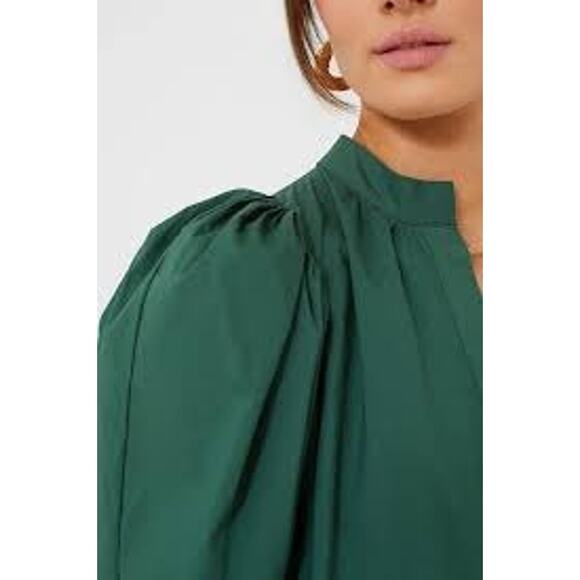 POMANDER PLACE Emerald Green Astrid Dress Size XS NWT Retail $128 Tuckernuck - Picture 6 of 7